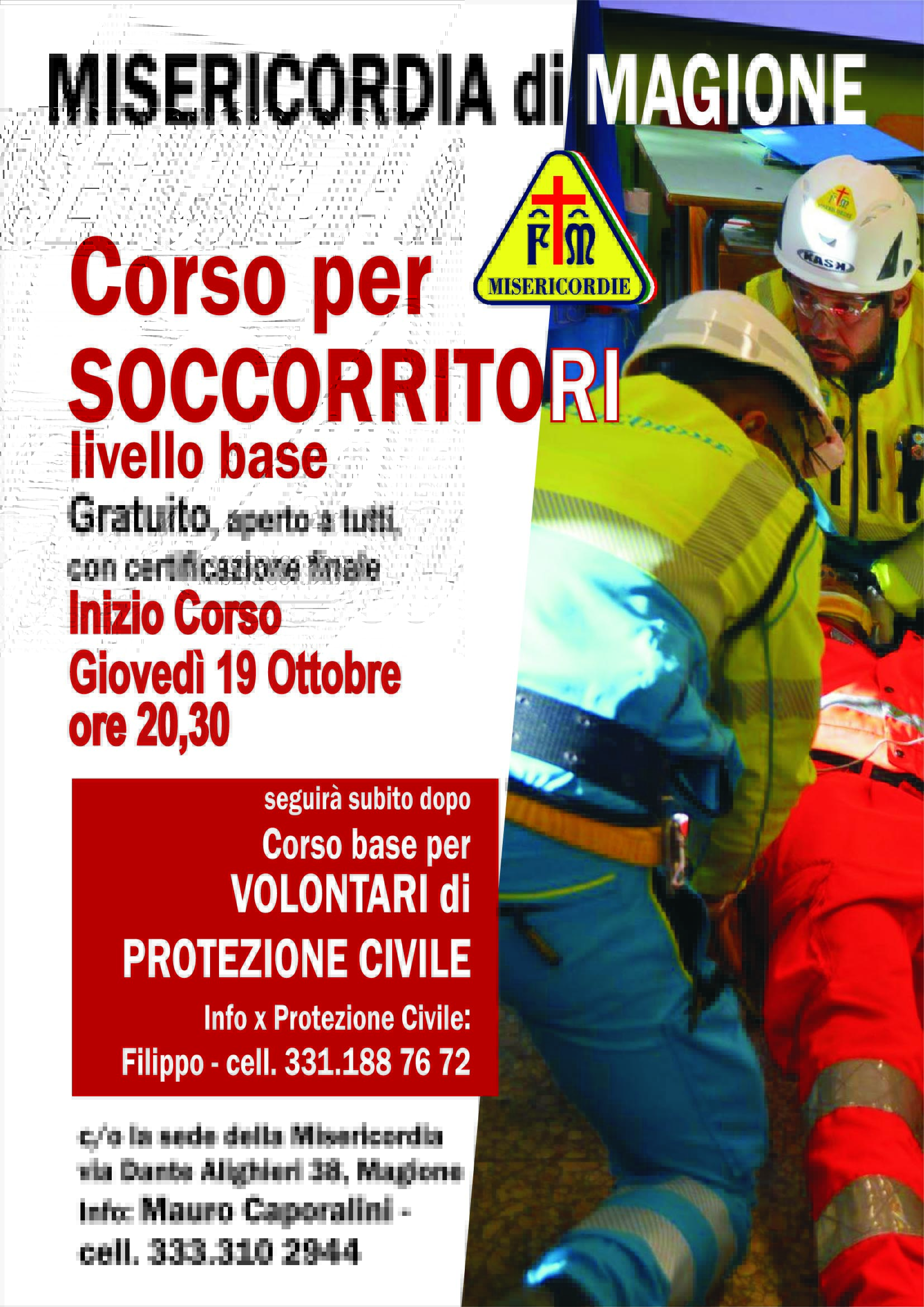 locandina corso soccorritori 2017
