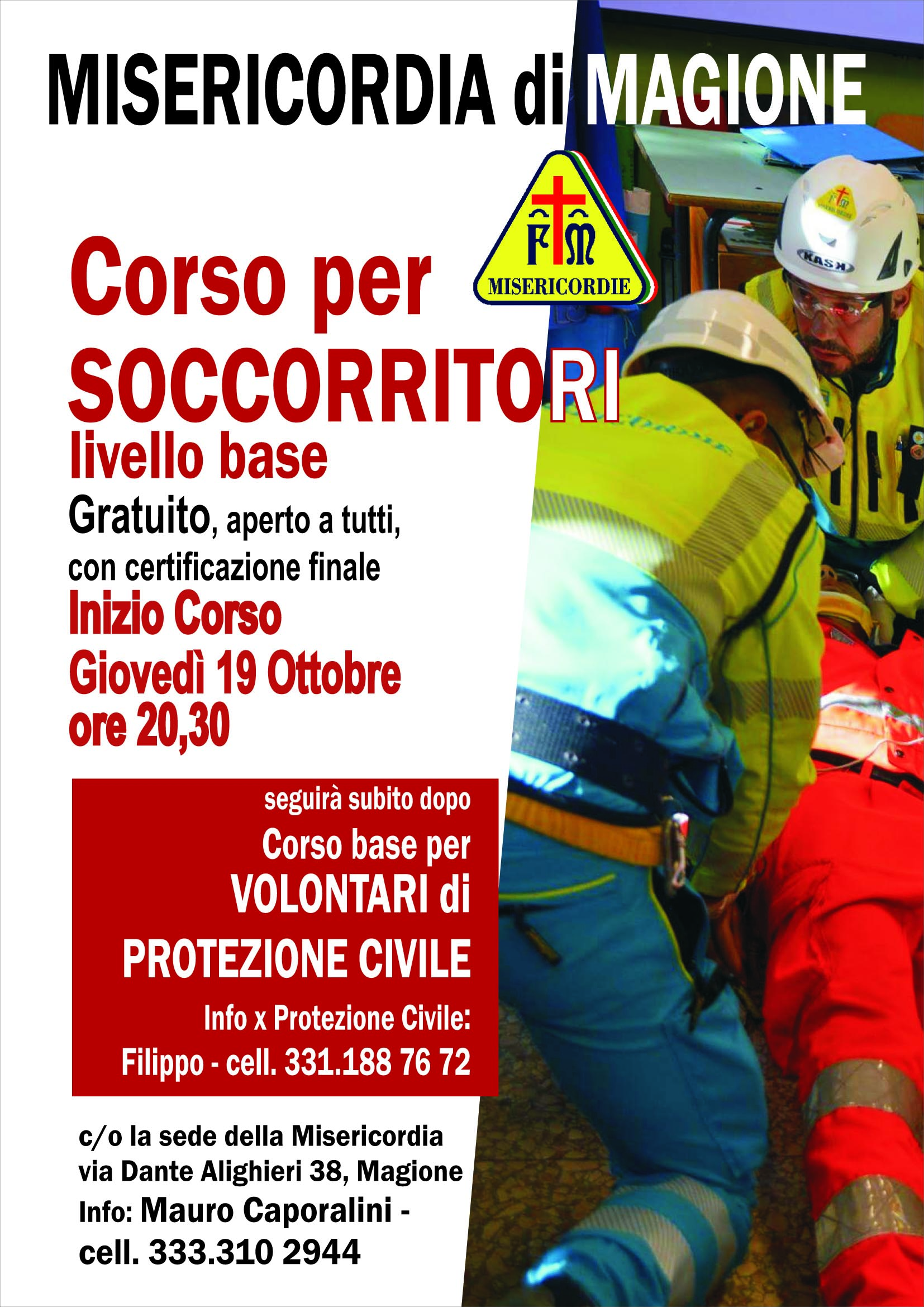 locandina corso soccorritori 2017